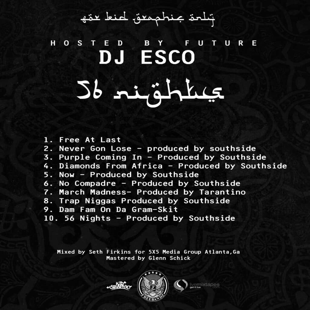 56 Nights Back Cover
